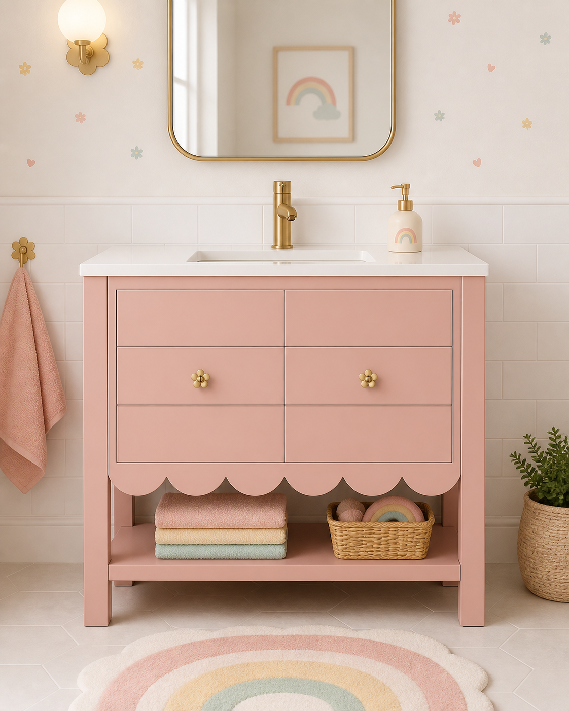 Alice vanity taged mellow coral