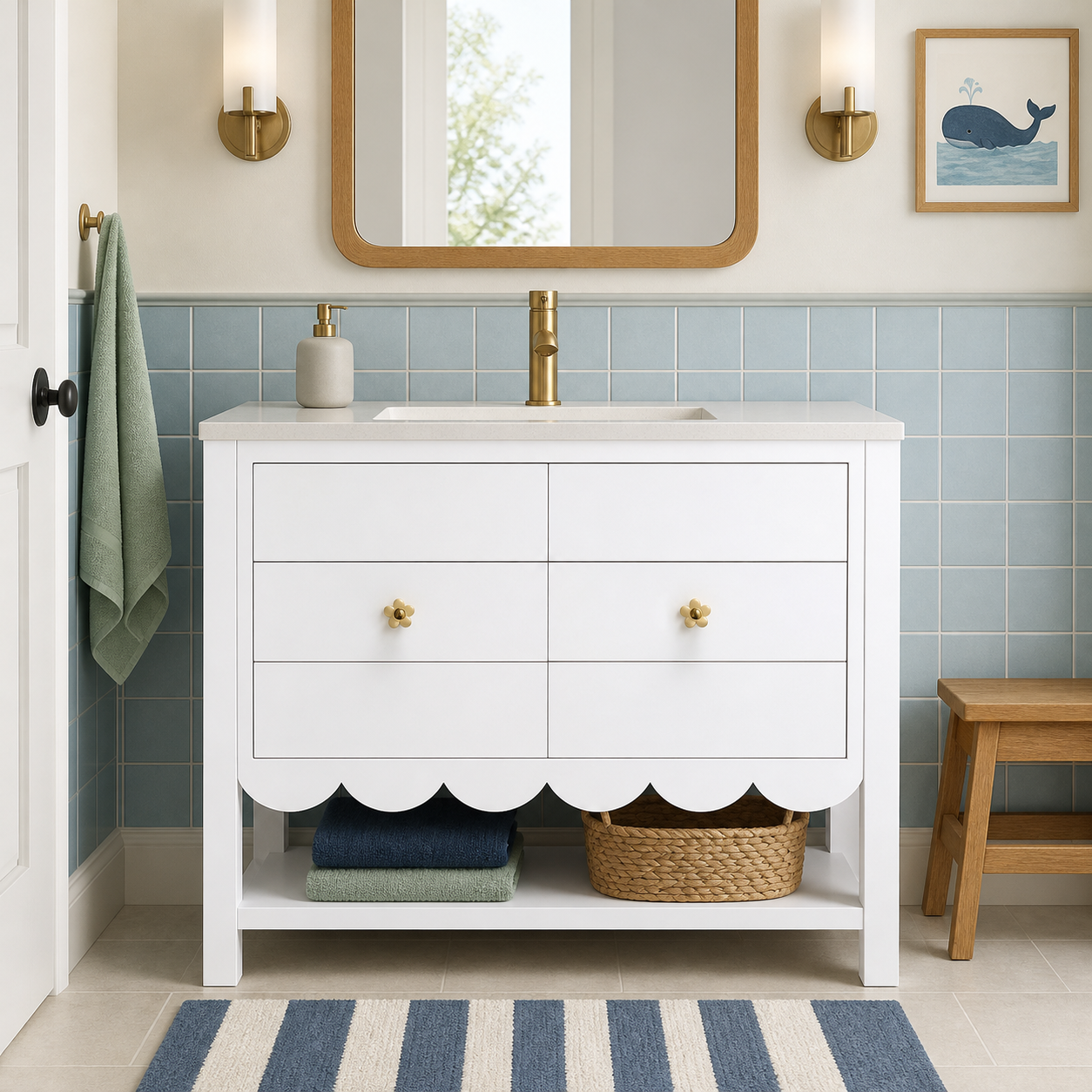 Alice vanity taged extra white