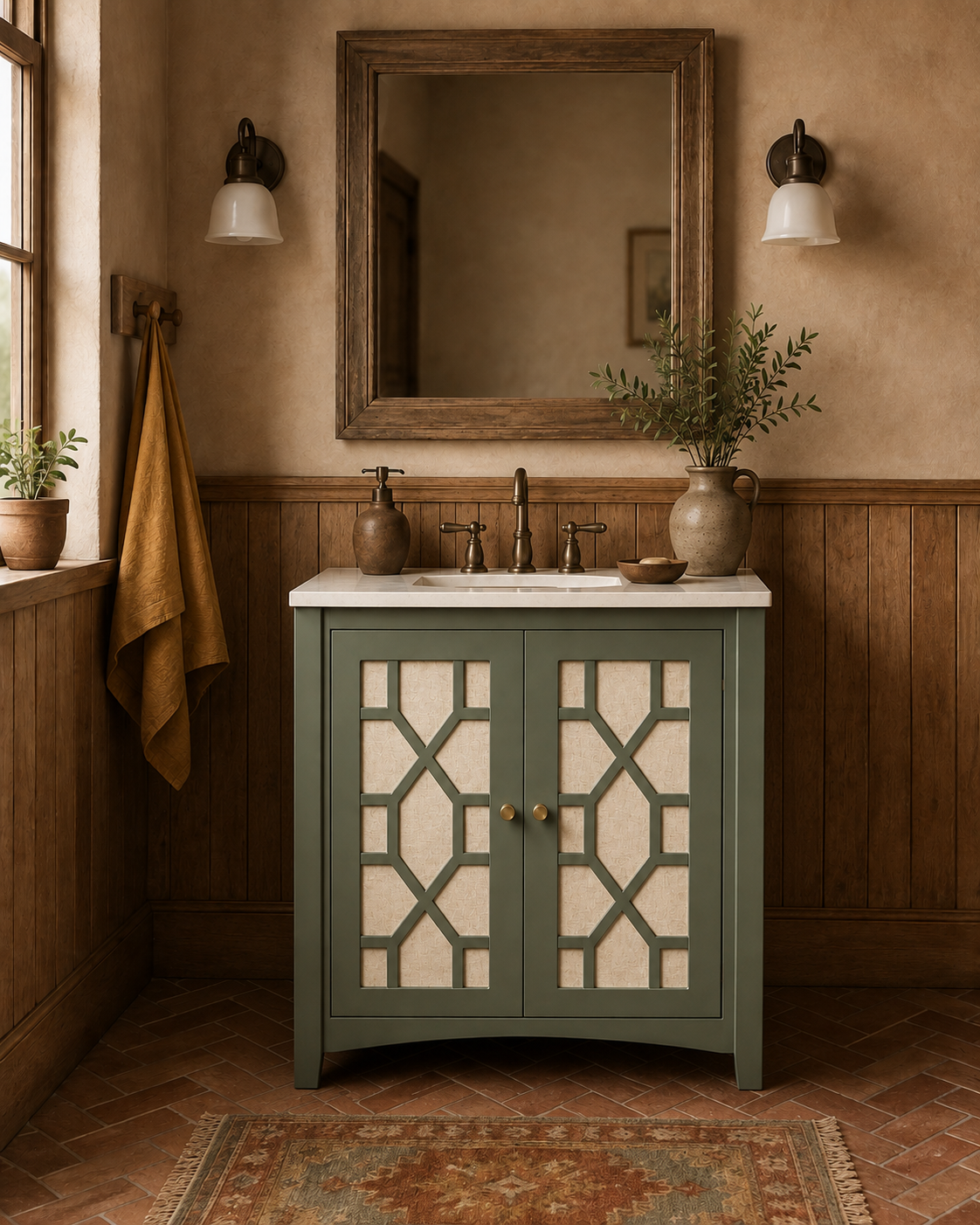 Sophia vanity taged dried thyme
