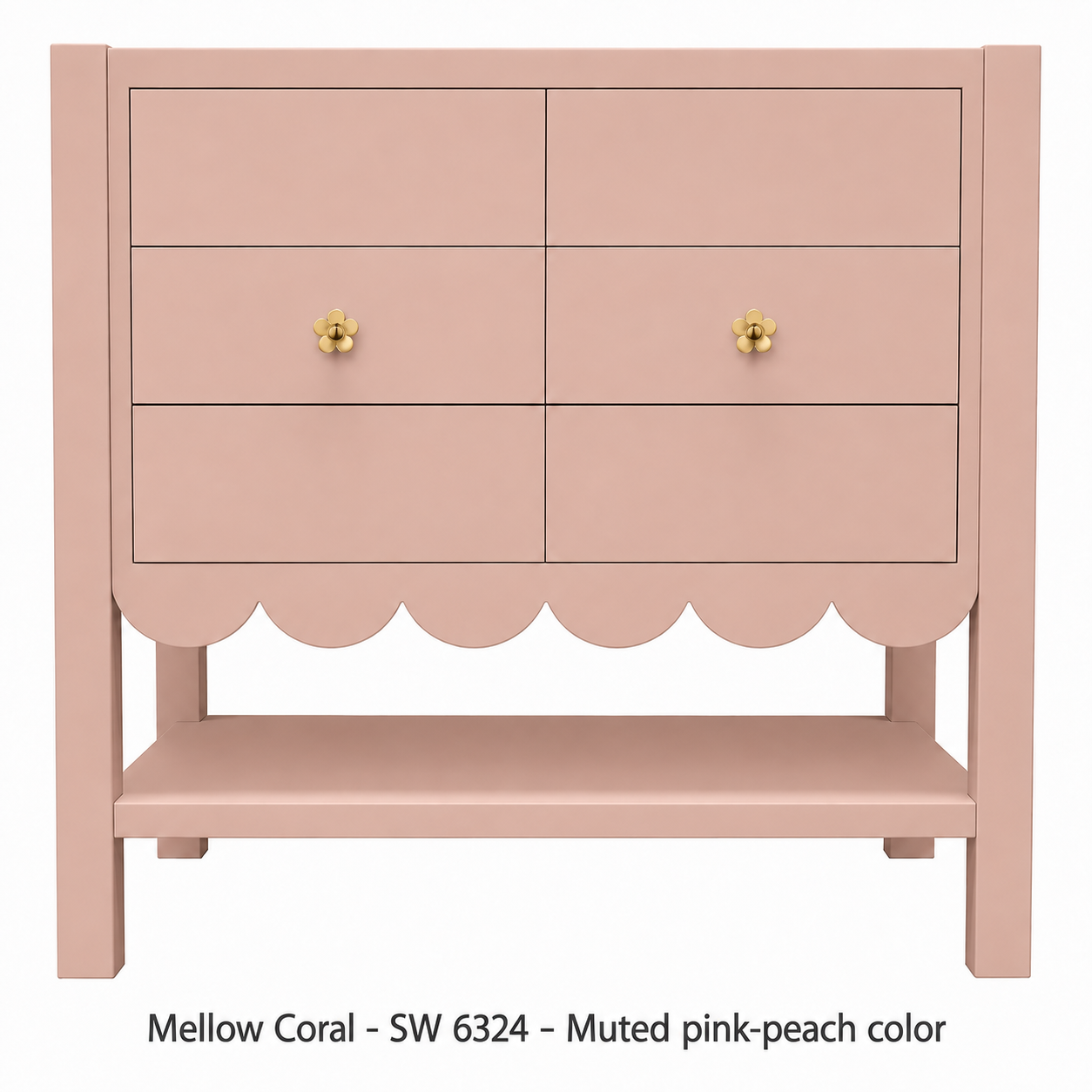 Alice vanity color mellow coral
