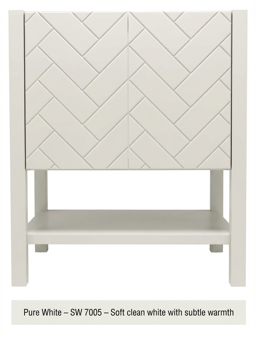 Lydia vanity pure white